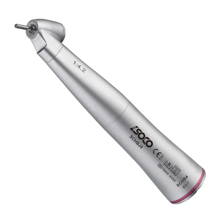 1:4.2 increasing 45 degree angle fiber-optic handpiece